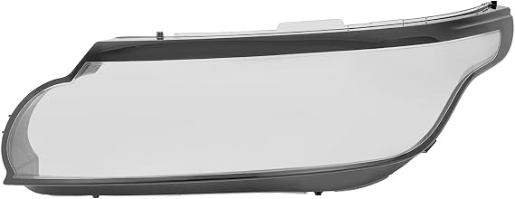 Left Driver Side Headlight Lens Cover Fit for 2014-2017 Land Rover Range Rover Sport - Durable PC Material, Direct Fit Replacement, Clear/Black, Easy Installation