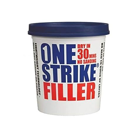 Everbuild One Strike Multi-Purpose Quick-Drying Filler One-Time Application White 450 ml Tub
