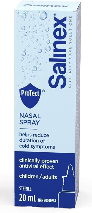 Salinex Protect 20ML | Iota-Carrageenan 1.2 mg Sodium chloride 0.5%, Spray, 20ml, Clinically Proven