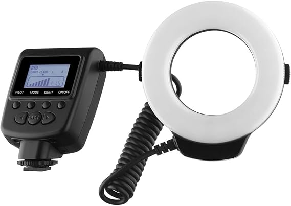 Macro Ringlight Flash with LED Display Compatible with FUJIFILM X-Pro3