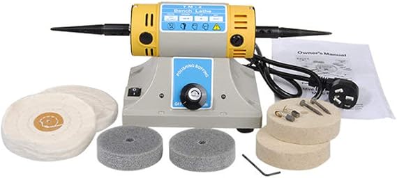 110V Variable Speed Bench Lathe Polishing Tool Grinding Machine Buffing Motor Gem Jewelry Polisher