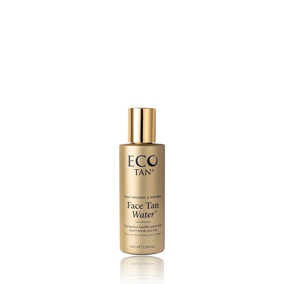 Eco Tan Face Tan Water | Natural Gradual Face Tan | Hyaluronic Acid | Non-Comedogenic | No Fake Tan Smell | 100ml