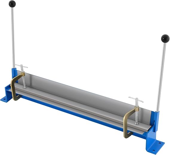 Manual Sheet Metal Bending Folding Machine Bender 760mm, Metalworking Workshop Hand Brake Folder Suitable for 1.2mm Thickness Steel Sheet, 0-90° Bending Angle (760mm-1.2mm)