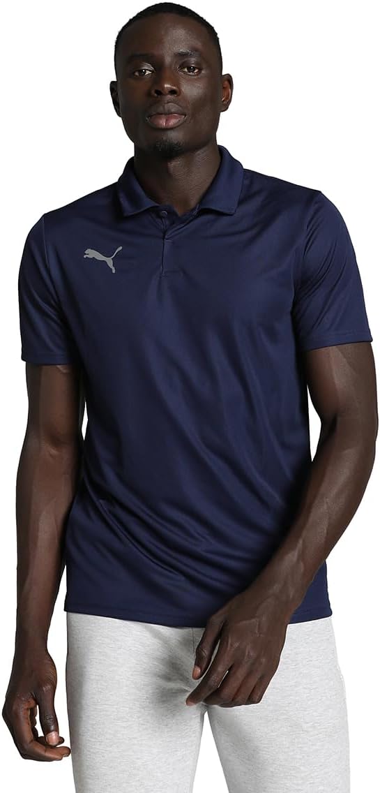 PUMA Men's Teamliga Sideline Polo PUMA Teamliga Men's Sideline Polo Shirt, Electric Blue Lemonade/White, XX-Large (Pack of 1)