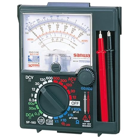 Japan Sanwa SP-18D/SP-20/SP-21 Analog Multitesters/Drop Shock Proof Meter(SP-18D)