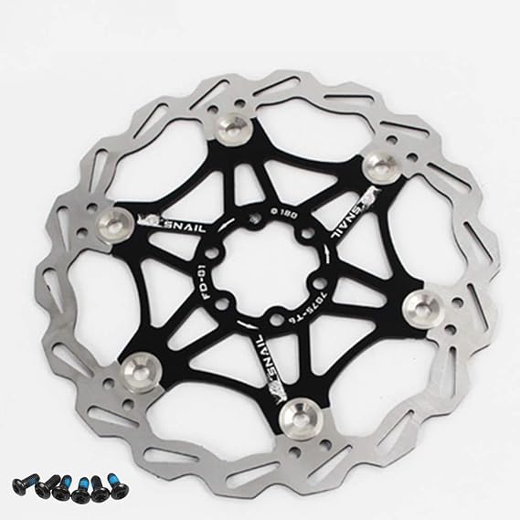 160mm 180mm Bicycle Disc Brake Rotor Bike Disc Brake Sets with 6 Bolts Fit for Road Bike,Mountain Bike,MTB,BMX(Aluminum Alloy and Stainless Steel)