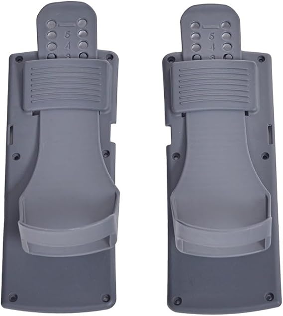 Adjustable Rowing Boat Foot Pedals for Concept 2 Model D E and Powerfun 500 550, lasting Plastic Rower Foot Plates Replacement Parts Set