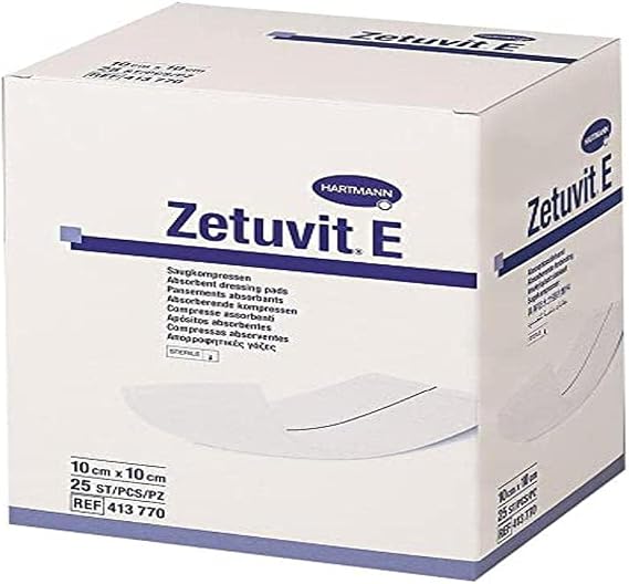 Zetuvit E Sterile Dressing, 10 x 10 cm