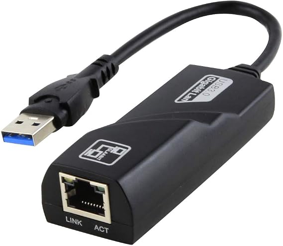 USB to Ethernet Adapter, adds Network connectivity to a Computer, MacBook, iMac Pro, Chromebook for Linux, Windows Vista, Windows XP, Chrome OS, Windows 10, Mac OS X 10.6 Snow Leopard