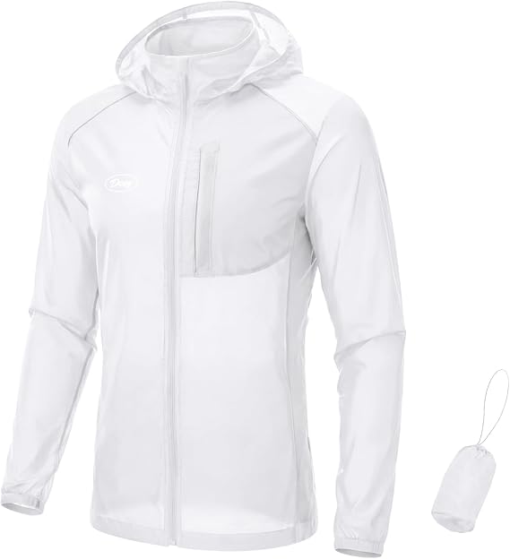 UPF 50+ Sun Protection Jacket Zip Up Hoodie Hiking Fishing Cycling Long Sleeve Outdoor Shirts For Men & Women