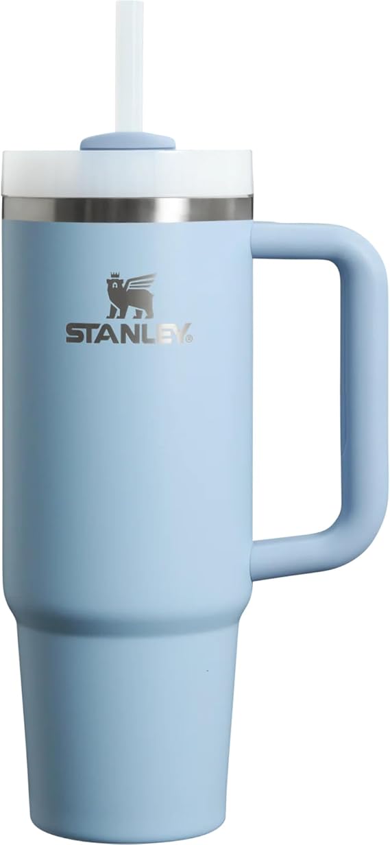 STANLEY Quencher H2.0 FlowState Stainless Steel Vacuum Insulated Drinks Bottle Tumbler with Lid and Straw for Water, Iced Tea or Coffee (Heather, 40 oz)