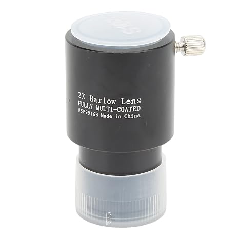 2X Barlow Lens,Professional Full Multi Layer Coated Glass Telescope Barlow Lens for 0.965in Astronomical Telescope Eyepiece Astronomy Telescope Eyepiece Kit