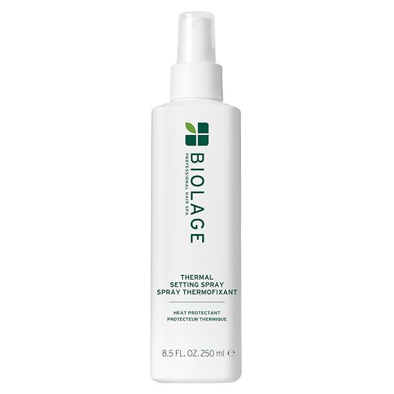 Biolage Thermal Setting Spray Heat Protecting, 8.5 oz | Strengthens Hair, Guards Against Heat Styling Up to 450, Hair Spray, Vegan, Paraben-Free