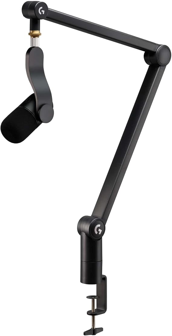 Logitech G Yeticaster GX (Black) | Dynamic Supercardioid Gaming Microphone, Boom Arm, RGB, LIGHTSYNC, Broadcast-Style USB Mic, PC/Mac, Recording/Streaming