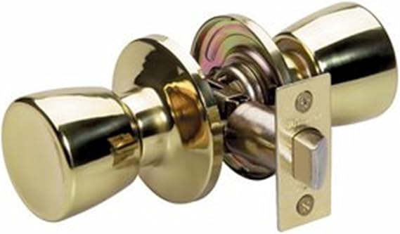 Master Lock TUO0403 Tulip Passage Door Knob, Polished Brass