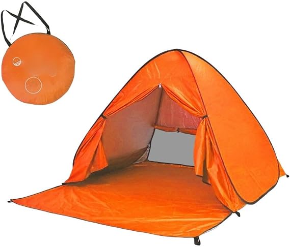 Beach Tent Up Sun Shelter with UPF 90+ Protection, Automatic 2-Second Setup for Camping Hiking, Lightweight Ventilated Design for 2 Adults or 3 Children(lake green)