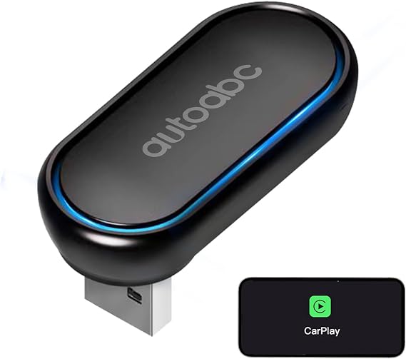Wireless CarPlay/Android Auto 360 Rotation Mini Plug and Play Multicolour USB Dongle for OEM Wired CarPlay After 2016 Cars,Convert Wired to Wireless Keep Original Car Function