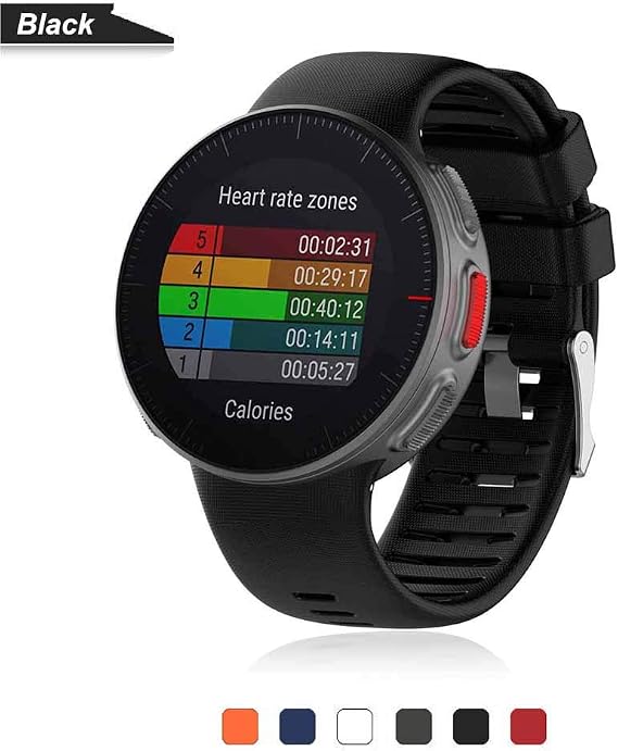 Bemodst Strap for Polar Vantage V Watch, Silicone Watchband Replacement Wristband Smartwatch Accessories Bracelet Sport Fitness Wrist Band for Polar Vantage V Smart Tracker