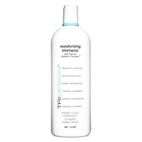 TRIDESIGN Moisturizing Shampoo Hydrating Wash Dry Hair Scalp Care - 34 Oz | Nourishing formula for women and men delivers deep hydration for home or salon use; leaves strands soft, healthy & radiant