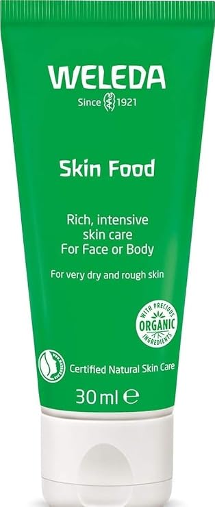 Weleda Skin Food Original Ultra-Rich Body Cream, 1 Fluid Ounce, Plant Rich Moisturizer with Pansy, Chamomile and Calendula