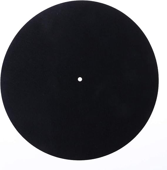 10" Anti-Static Felt Platter Turntable Mat Anti-Vibration Slipmat Audiophile for Record Players 3mm Thickness