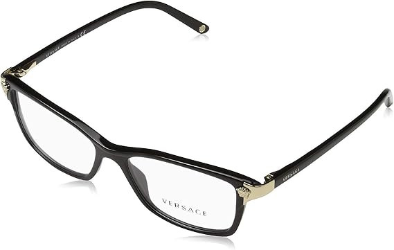 Versace womens Eyeglasses Rectangular Prescription Eyewear Frames