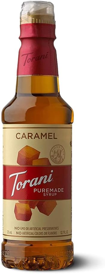 Torani Pure Made Syrup Caramel, 12.7 fl oz 375 ml PET