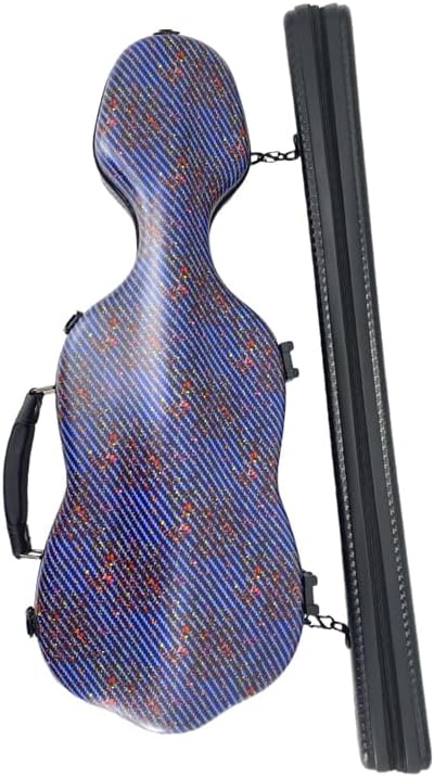 Violin Case 4/4 Carbon Fiber Air Travel Lightweight Hard shell with Bow Case Durable Protection for Storage