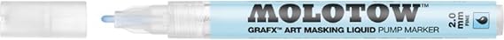 Molotow GRAFX Masking Fluid Pump Marker, 2mm, 1 Each (728.001)