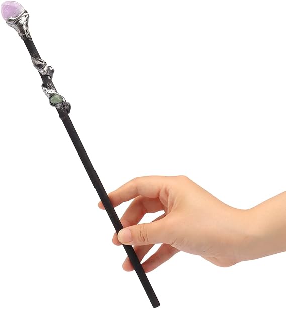 Fine Handcrafted Crystal Magic Wand Wizard Wand for Witches and Wizards | Amethyst Crystal Gemstone Magic Wands