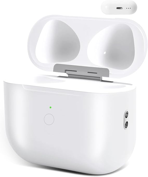 Replacement Charging Case for AirPods 3rd Generation, with Bluetooth Sync Button, 620mAh Battery, No Earbuds