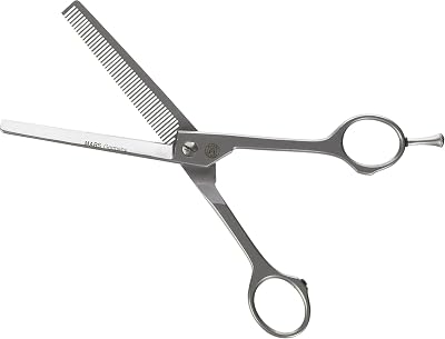 Mars Professional Stainless Steel Grooming Shears, 46 Tooth Blender, Thinning Scissors