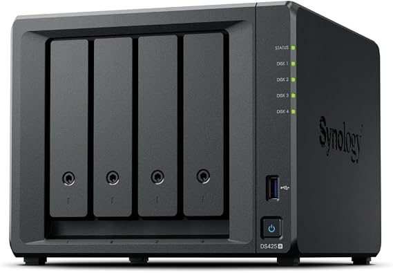 Synology DiskStation DS425+ NAS/storage server Intel® Celeron® J4125 2 GB DDR4 0 TB - Black