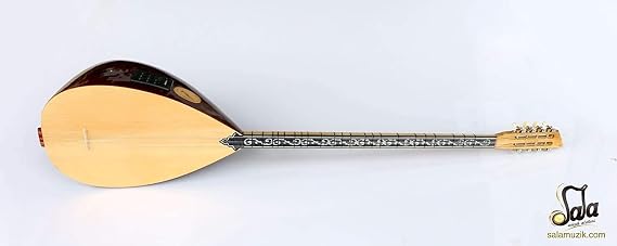 Turkish Quality Long Neck Walnut Baglama Saz Instrument For Sale ASL-302GEQ