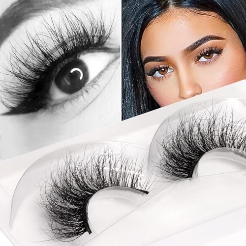 Veleasha Lashes 100% Real Mink 3D luxurious False Eyelashes Hand-made Natural Long Cross False Lashes for Makeup 1 Pair Pack No.A11