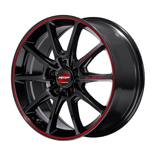 MID RMP Racing R25plus Wheel, BlackRim Red Line, 18 Inches x 7.5J50, 5H114, Domestic Vehicles, Quantity: 1 Car 4 Pieces