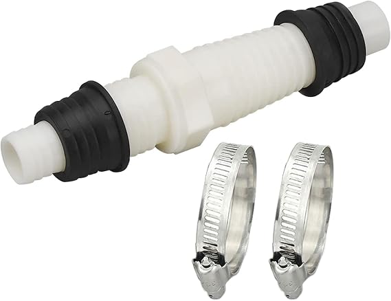 1 Piece Washing Machine Drain Hose Connectors with Hose Clamps Dishwasher Drain Hose Adapter Washer Drain Hose Extension Adapter for 20mm - 32mm Washing Machine Dishwasher Water Hose