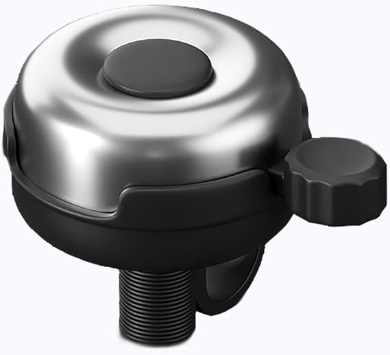 Bike Bell for Specialized S-Works Stumpjumper 2021-2024, Bicycle Bell with Clear and Loud Sound, Bike Bicycle Bell Sturdy and Compact, Bike Ring Bell, Bike Accessories Bike Parts,B Silver