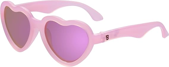 Babiators Blue Series Polarized UV Protection Children's Sunglasses, Pink Transparent - Ages 3-5Y