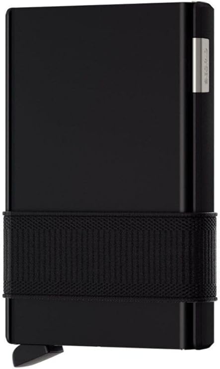 Secrid Cardslide Black/Black, N/A - 100% Original Custom Cardprotector Aluminum Hidden Card Holder