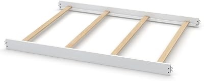 Full-Size Conversion Kit Bed Rails for Evolur Cribs - Solid Wood Crib Convertible Kit to Kids Bed - Transitional Style Rails & Easy-to-Install Child Essentials for Safety Frost White Pearl