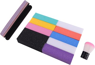 Professional Nail Art Tool with Brush Multifunctional Manicure Files Polishing Blocks Portable Nail Art Supplies for Home and Salon Use Safe and Practical