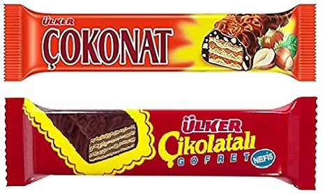ULKER COKONAT and ULKER CIKOLATALI GOFRET (2 OF EACH)