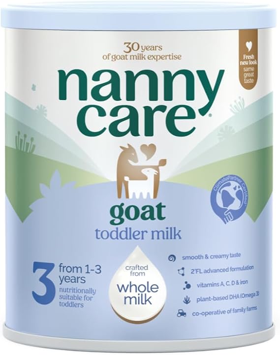 Nannycare Goat Based Toddler Milk – Stage 3 (From 1-3 Years) | Baby Powder from Whole Goat Milk | Nutritionally Complete Formula for Combination or Bottle Feeding – 800g (Single Tin)