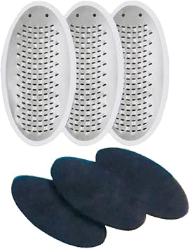 Replacement Blades with Emery Pads, and Miracle Foot Repair Cream Fast Relief for Dry Cracked Itchy Feet- 3 Pack