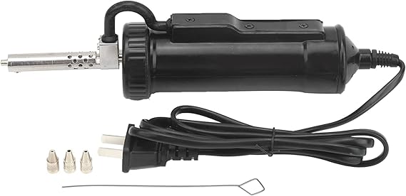 Electric Solder Sucker, 30W Automatic Desoldering Pump Tin Suction Device BBT580 US Plug AC110V Come with a Nozzle Cleaner