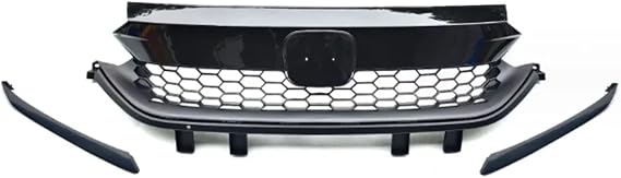 Car Front Bumper Hood Upper Lower Mesh Grills Grille Car Accessories For Honda City RS 2020 2021 2022 2023(Upper Grille)