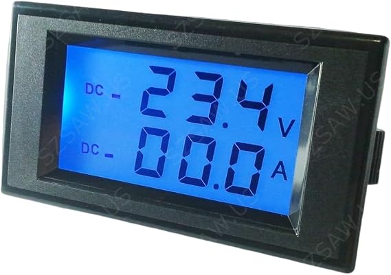 AILI DC Digital Panel Meter 0-200V +-20A Positive Negative Current Self-Powered Battery Detector