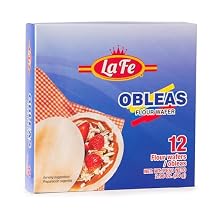 La Fe Obleas 2.96oz - 12 Wafers - 1 Pack - Flour Wafer Delicious Cajeta Snack - Dulces Colombianos