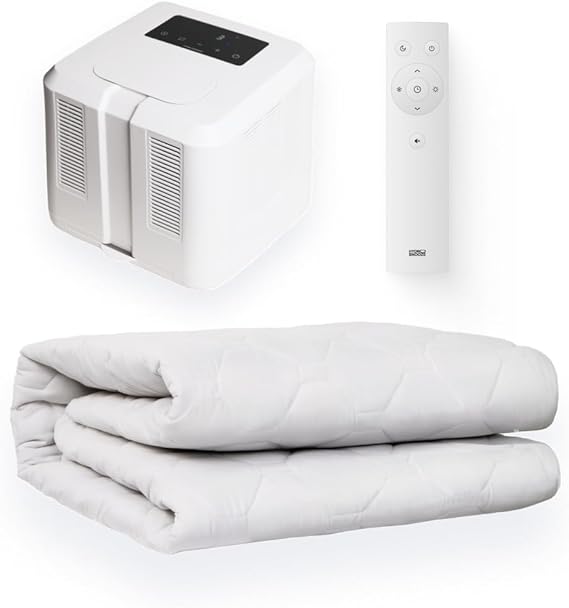 HydroSnooze Water Cooling & Heating Mattress Pad, Bed Cooling System, Temperature Range 15-55℃, Perfect for Hot Sleepers, King Size (153x200cm)
